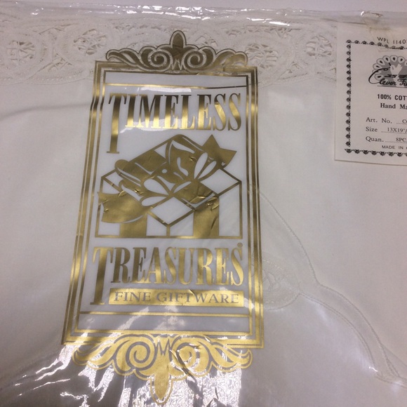 Timeless Treasures Battenberg 8pc Placemat/napkins - Picture 3 of 7